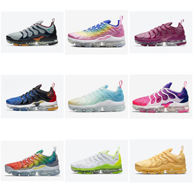 Nike Vapormax Plus Air Rainbow Fashion Sports Stitching Low-top Running Shoes-2662