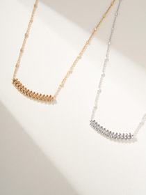 Cartier rivet diamond-free necklace-3598  