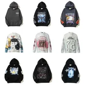 Rhude Retro Dark Series Skull Zipper Jacket Sweatshirt-2529  