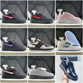 Nike Air Force 1 Jewel Non-Slip Low-Top Skate Shoes-6035  