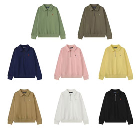 Polo Ralph Lauren Half-Zip Versatile Loose Collar Sweatshirt-6327  