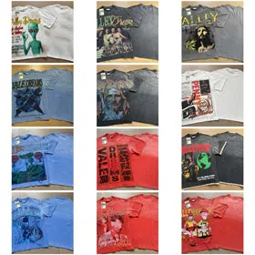 VALLEY Grey Portrait Vintage T-shirt-6711  